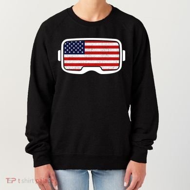 USA Retro Video Game Flag Women's Sweatshirt