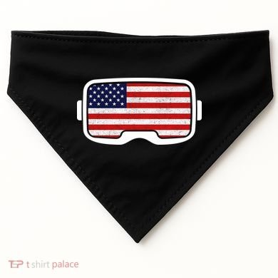 USA Retro Video Game Flag USA-Made Doggie Bandana