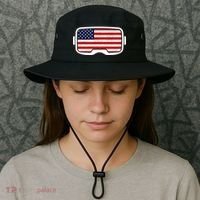USA Retro Video Game Flag Bucket Hat thumb 3