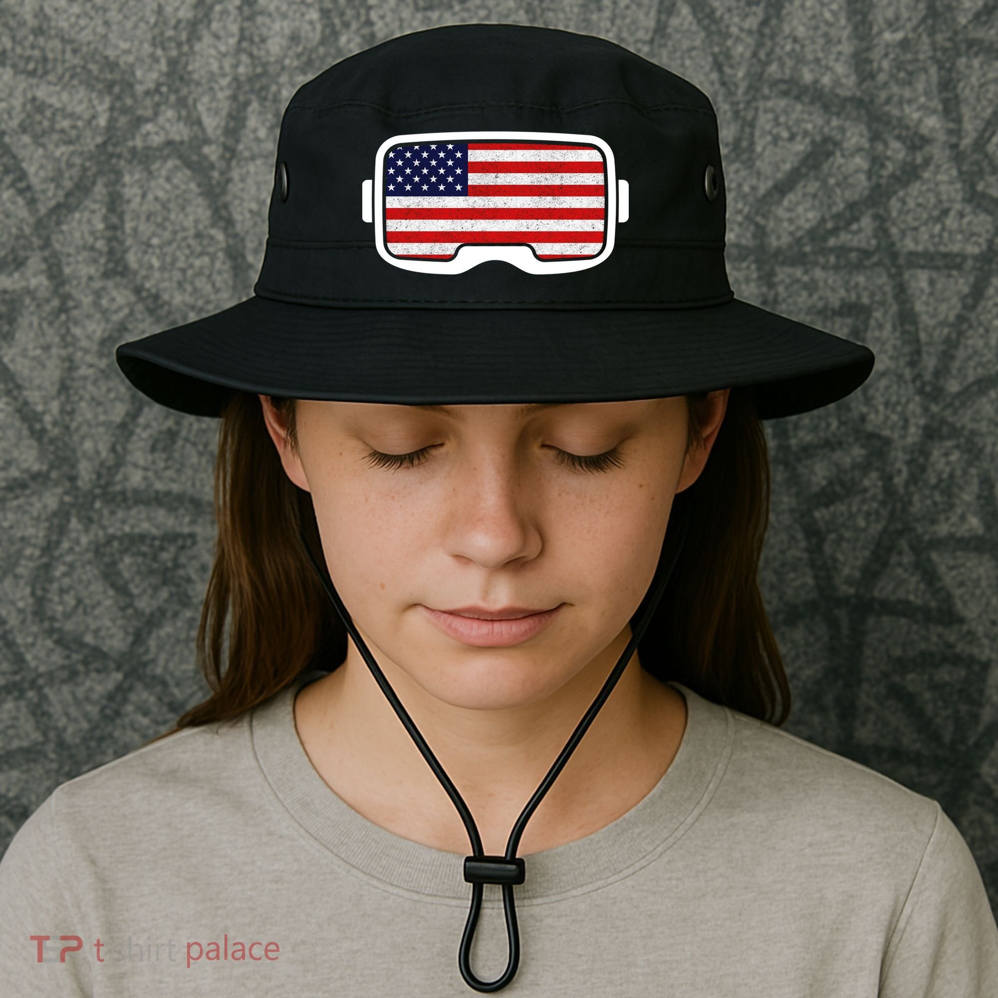 USA Retro Video Game Flag Bucket Hat