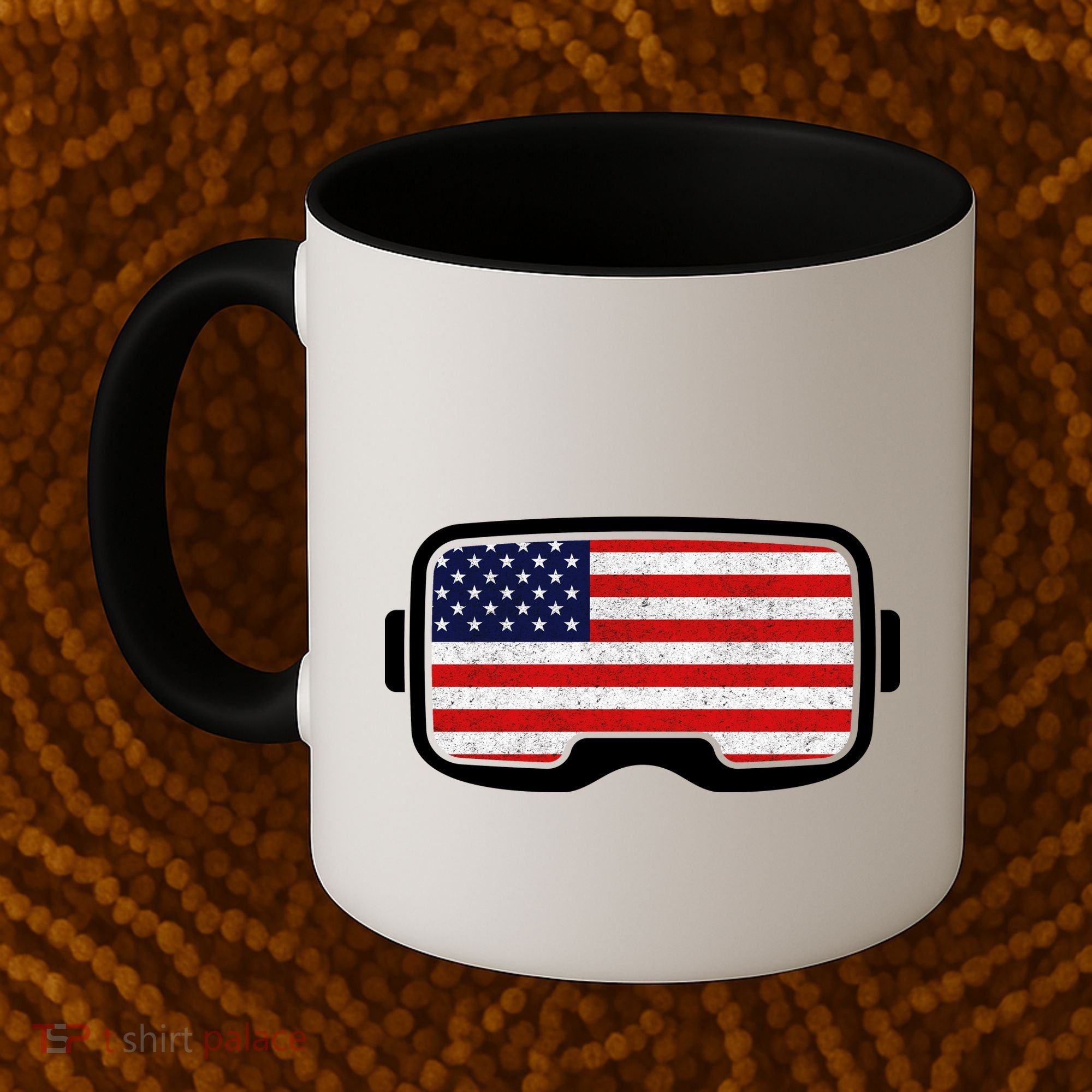 USA Retro Video Game Flag Coffee Mug