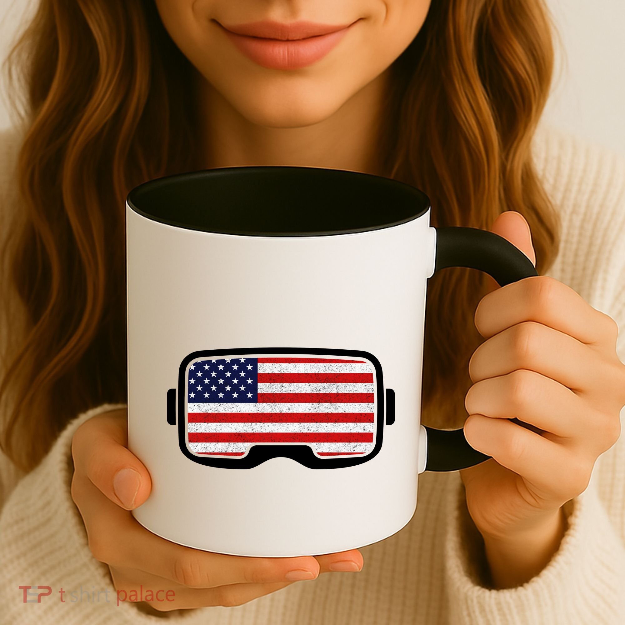 USA Retro Video Game Flag Coffee Mug