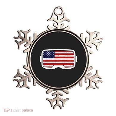 USA Retro Video Game Flag Ornament