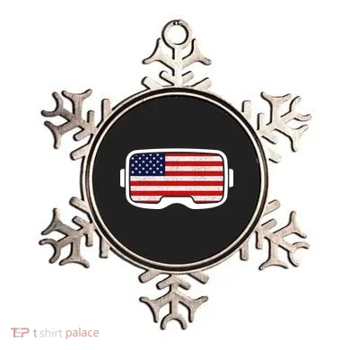 USA Retro Video Game Flag Ornament