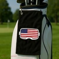 USA Retro Video Game Flag Golf Towel thumb 2