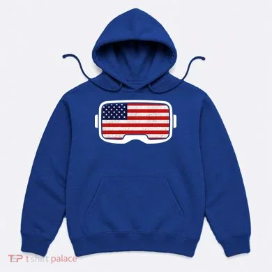 USA Retro Video Game Flag Hoodie