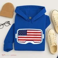 USA Retro Video Game Flag Hoodie thumb 4