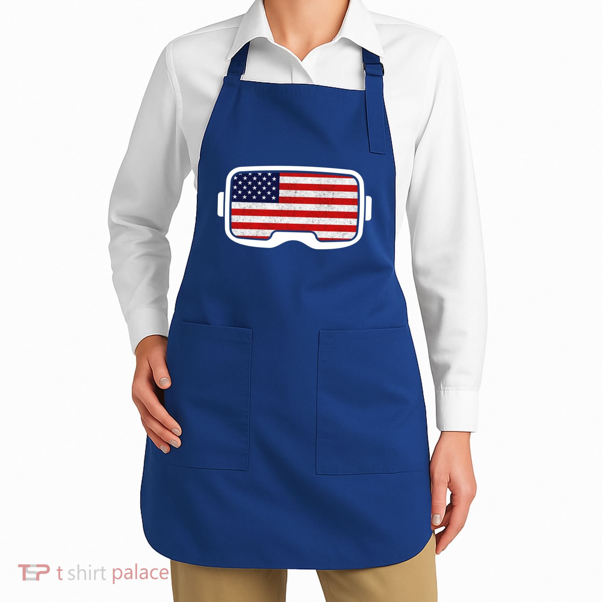 USA Retro Video Game Flag Apron