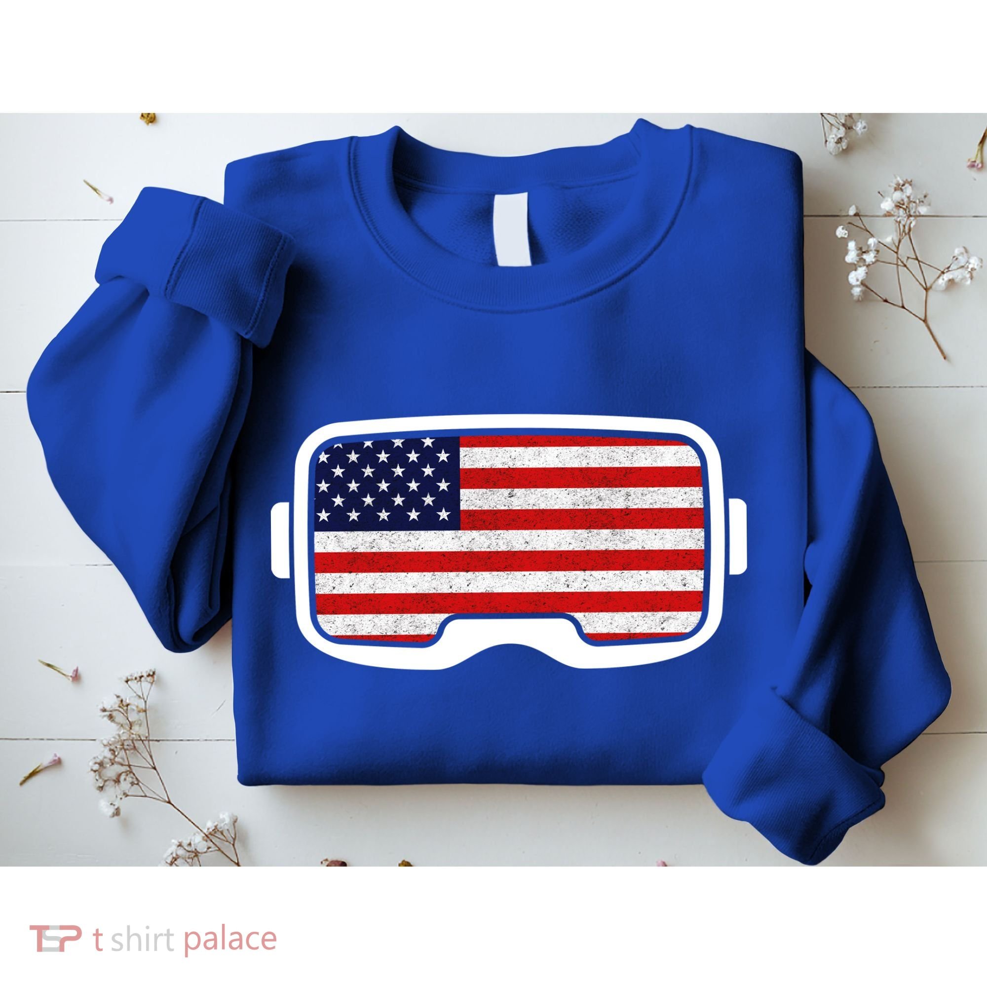 USA Retro Video Game Flag Sweatshirt