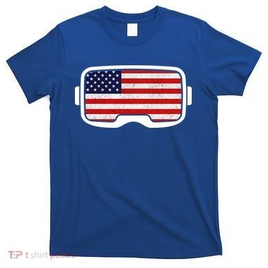 USA Retro Video Game Flag T-Shirt