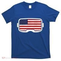 USA Retro Video Game Flag T-Shirt thumb 0