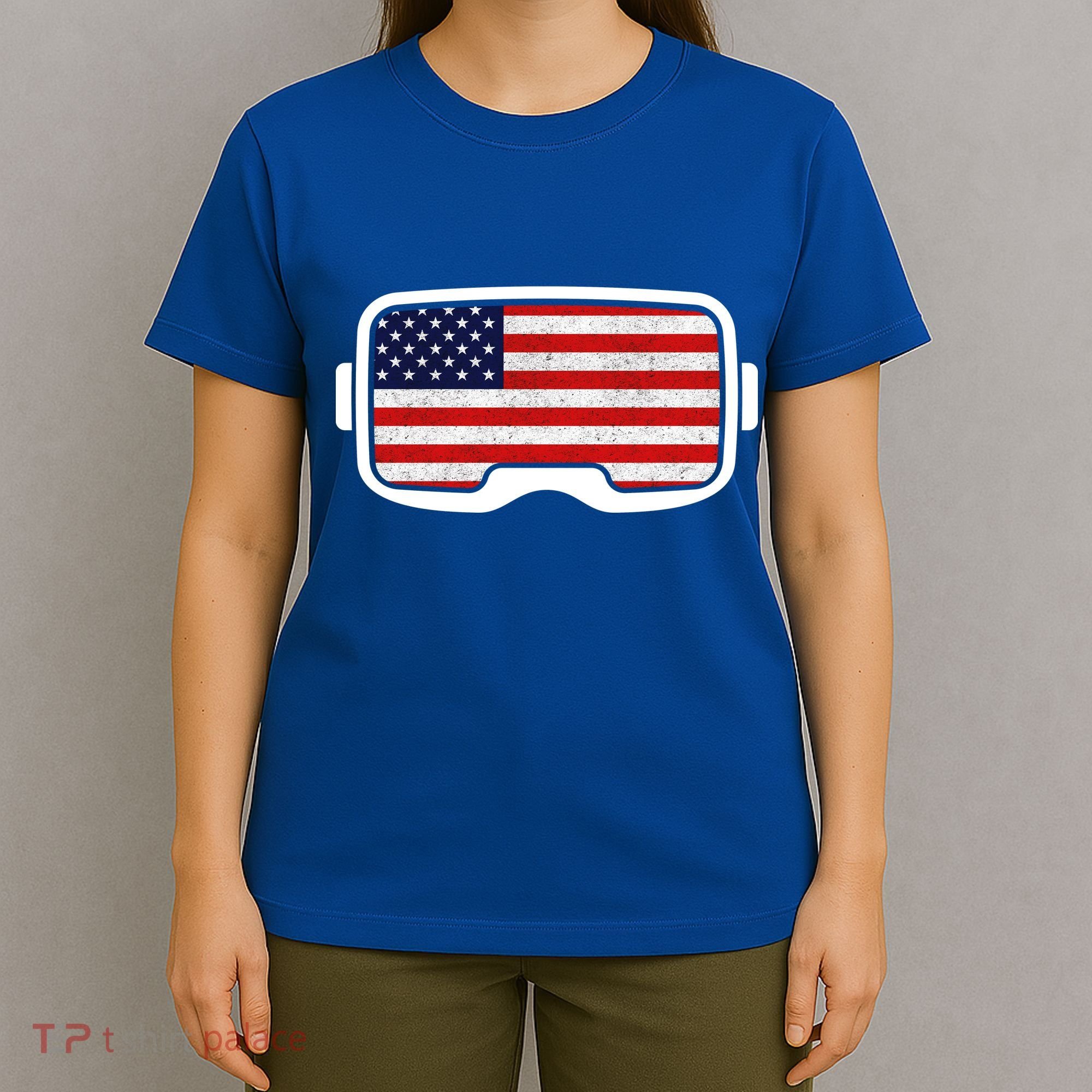 USA Retro Video Game Flag T-Shirt