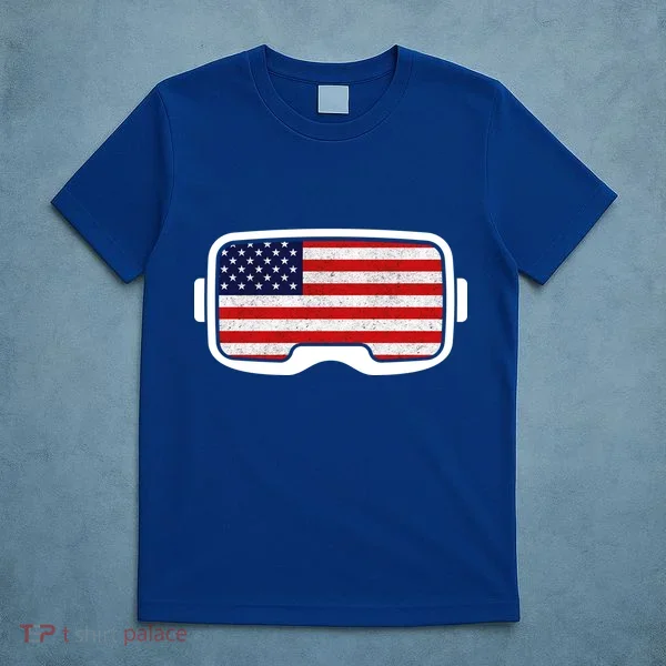 USA Retro Video Game Flag T-Shirt