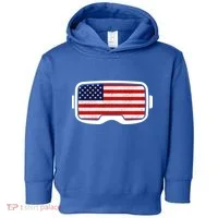 USA Retro Video Game Flag Toddler Hoodie thumb 0