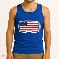 USA Retro Video Game Flag Tank Top thumb 3