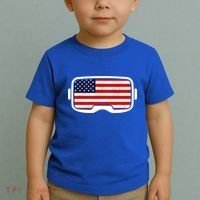 USA Retro Video Game Flag Toddler T-Shirt thumb 2