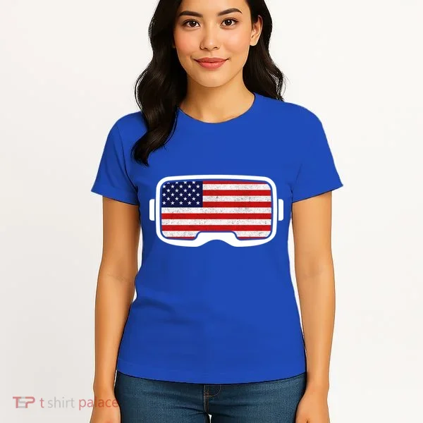 USA Retro Video Game Flag Women's T-Shirt