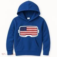 USA Retro Video Game Flag Kids Hoodie thumb 0