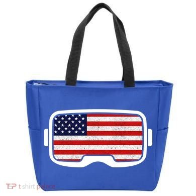 USA Retro Video Game Flag Tote Bag