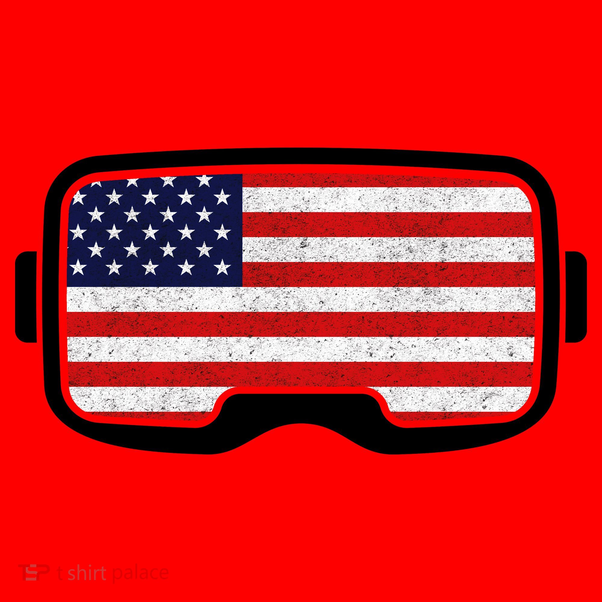 USA Retro Video Game Flag Santa Hat