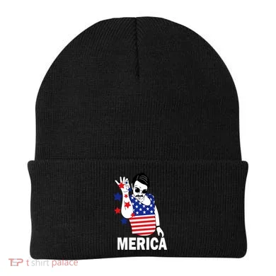 USA Salt Bae Merica Beanie