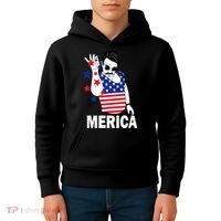 USA Salt Bae Merica Kids Hoodie thumb 4