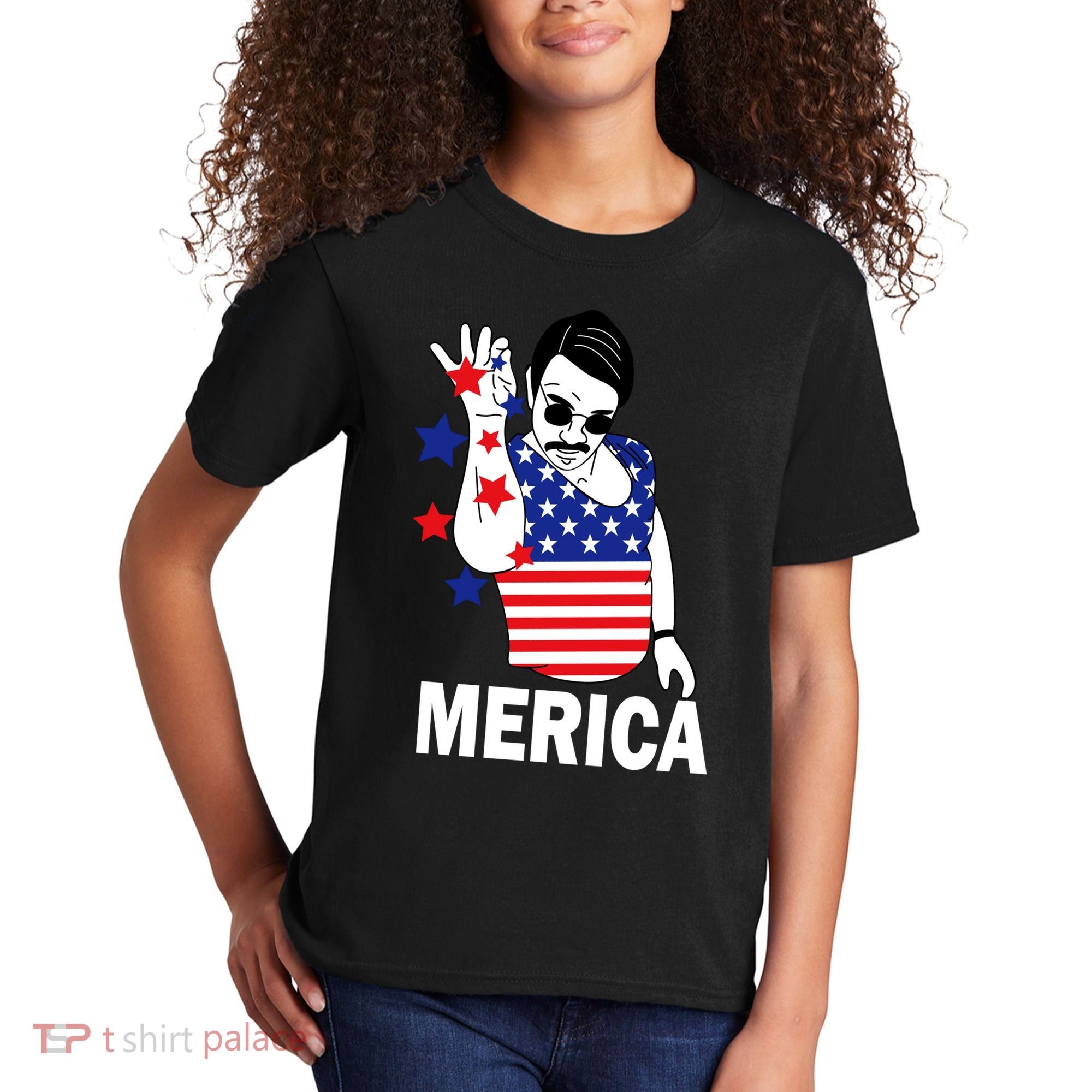 USA Salt Bae Merica Kids T-Shirt