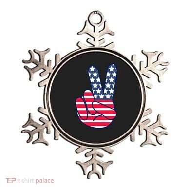 USA Simple Peace Sign Ornament
