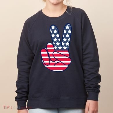 USA Simple Peace Sign Women's Sweatshirt