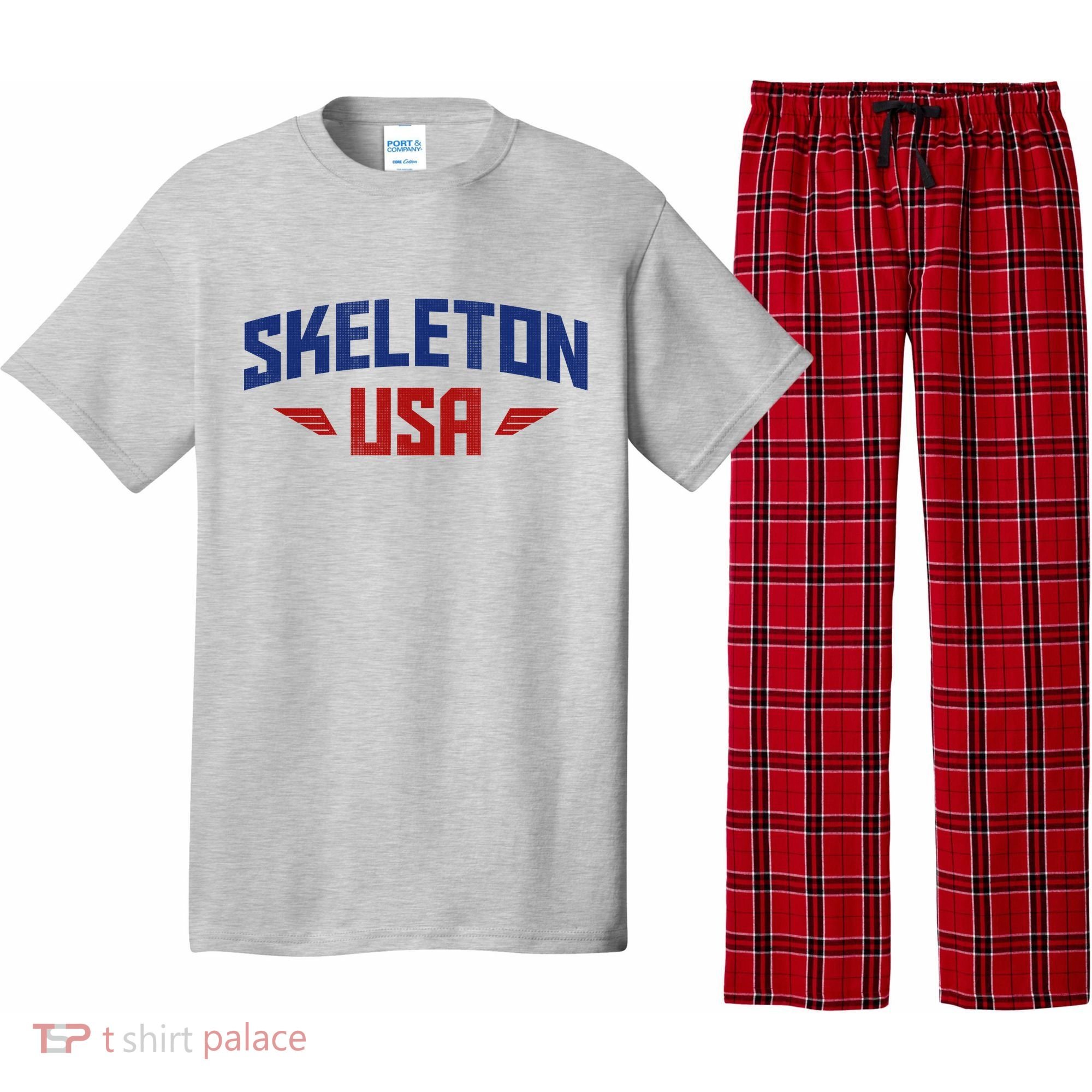 USA Skeleton Team Pajama Set