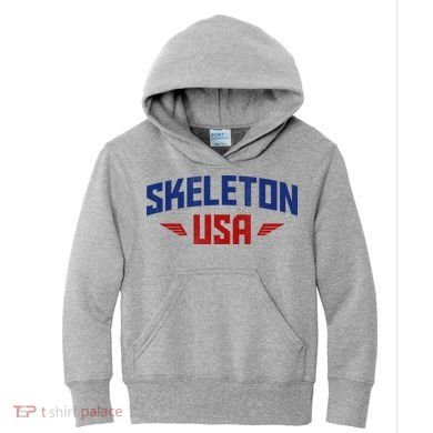 USA Skeleton Team Kids Hoodie