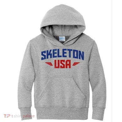USA Skeleton Team Kids Hoodie