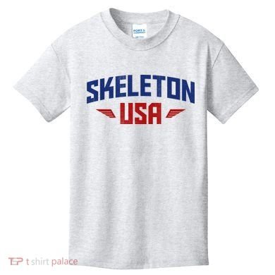 USA Skeleton Team Kids T-Shirt