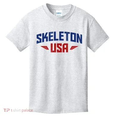 USA Skeleton Team Kids T-Shirt