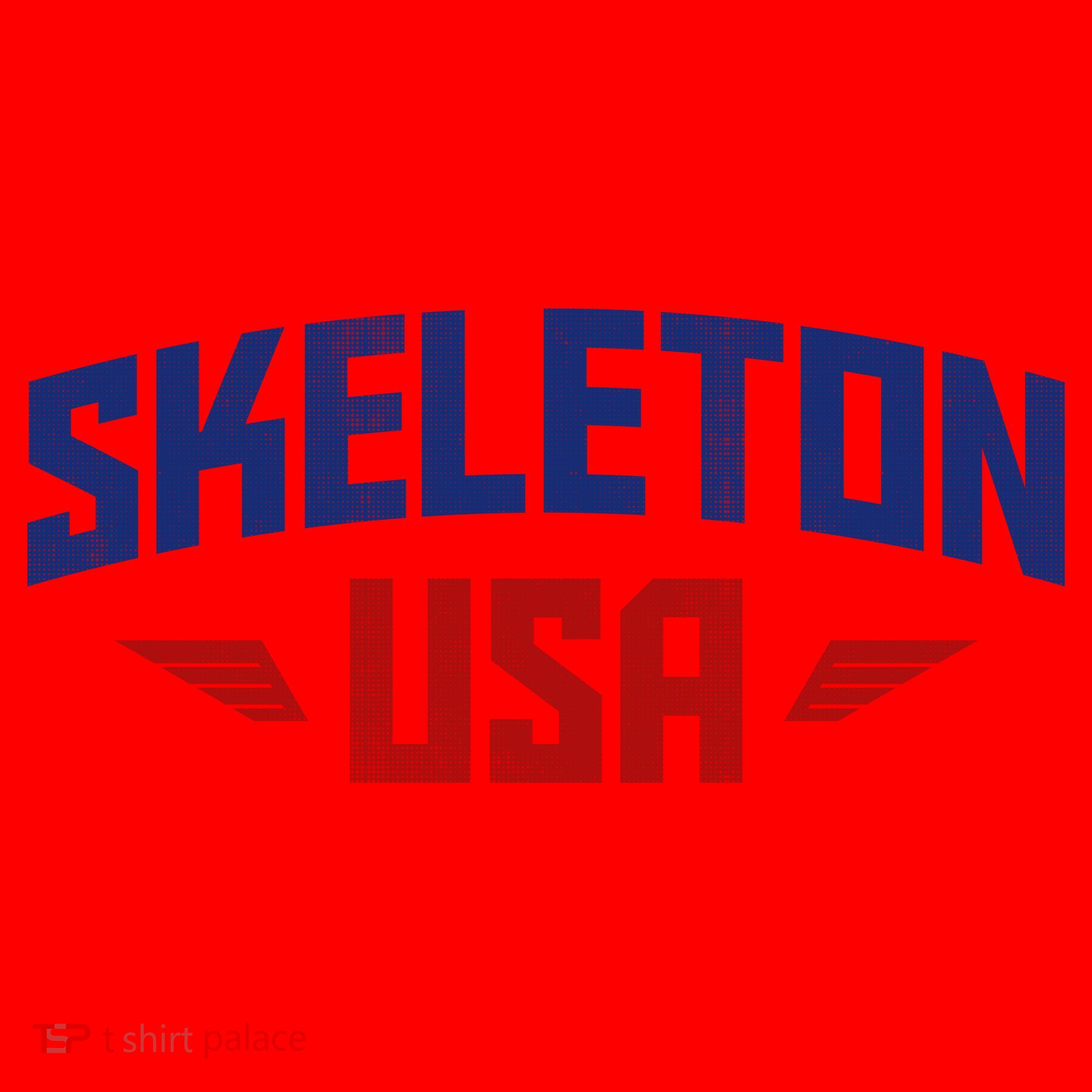USA Skeleton Team Santa Hat