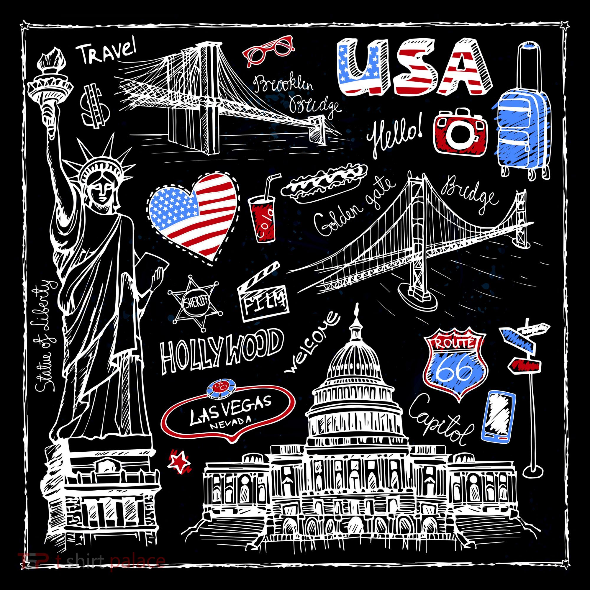 USA Sketch Backpack