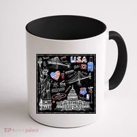 USA Sketch Coffee Mug thumb 1