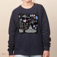 USA Sketch Women's Sweatshirt thumb 0