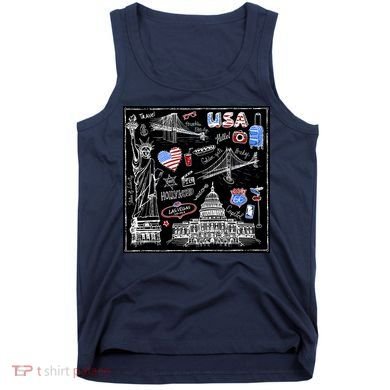 USA Sketch Tank Top