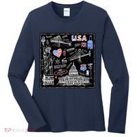 USA Sketch Women's Long Sleeve Shirt thumb 0