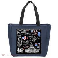 USA Sketch Tote Bag thumb 0