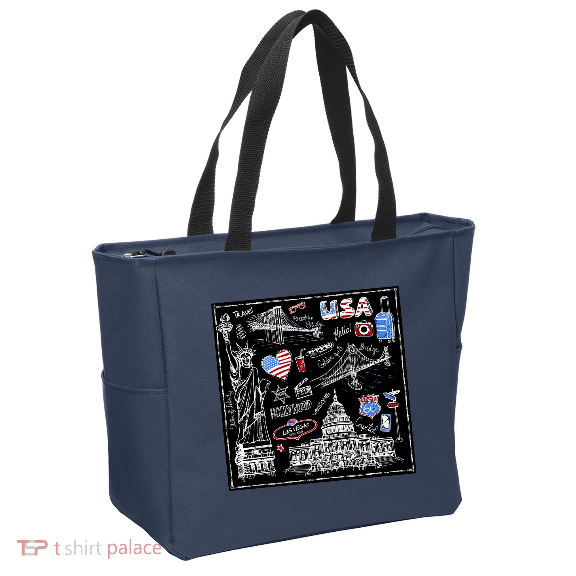 USA Sketch Tote Bag