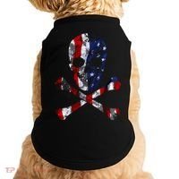 USA Skull Crossbone  Doggie Tank thumb 0