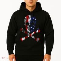 USA Skull Crossbone  Hoodie thumb 2