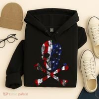 USA Skull Crossbone  Hoodie thumb 4