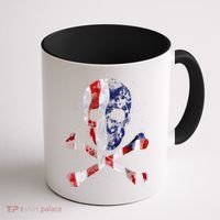 USA Skull Crossbone  Coffee Mug thumb 1