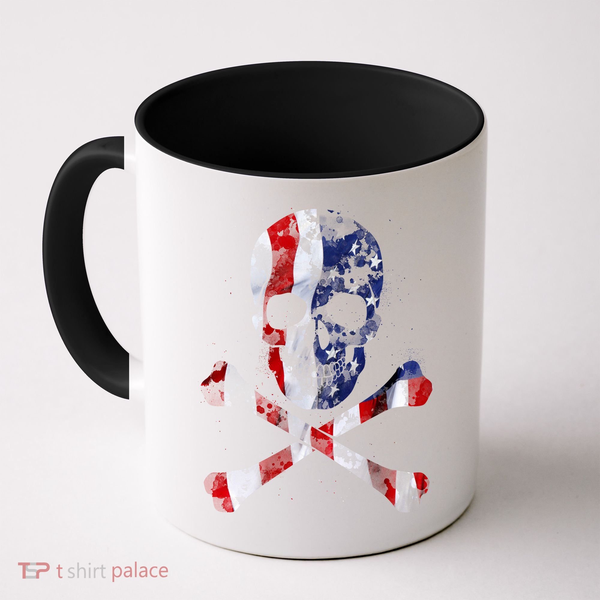 USA Skull Crossbone  Coffee Mug