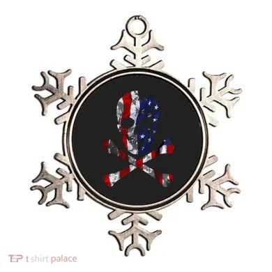 USA Skull Crossbone  Ornament