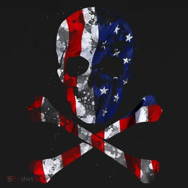 USA Skull Crossbone  Women's Tank Top
