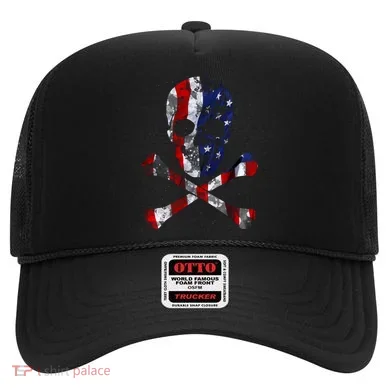 USA Skull Crossbone Hat